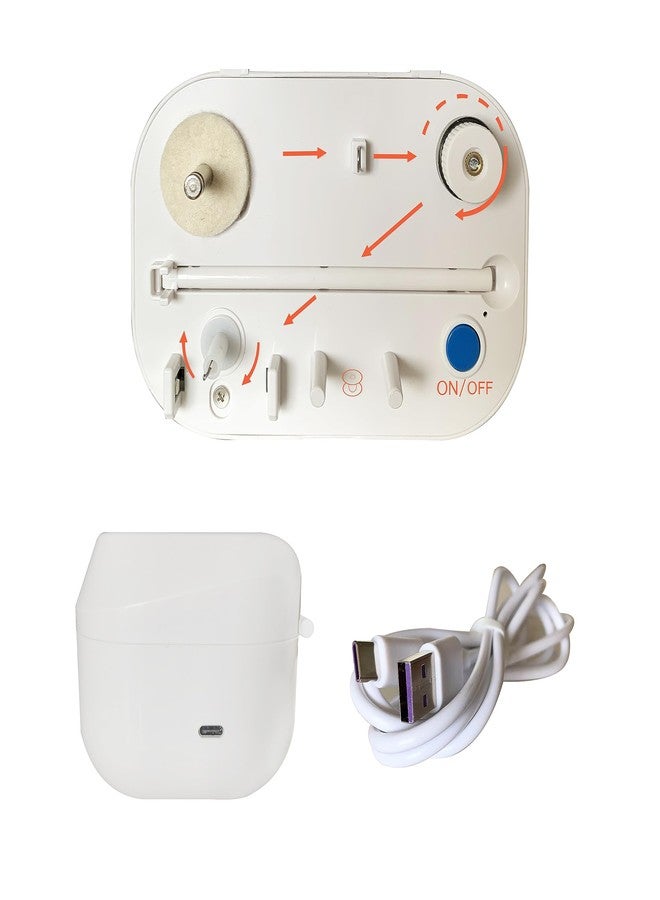 HimaPro Compact Electrical Bobbin Winder - Portable Automatic Bobbin Winder with USB-C Port and Cables - Compatible with All Major Bobbin Types Including Style A, M, L, Husqvarna, Class 15, 15J, 66 - Image 2